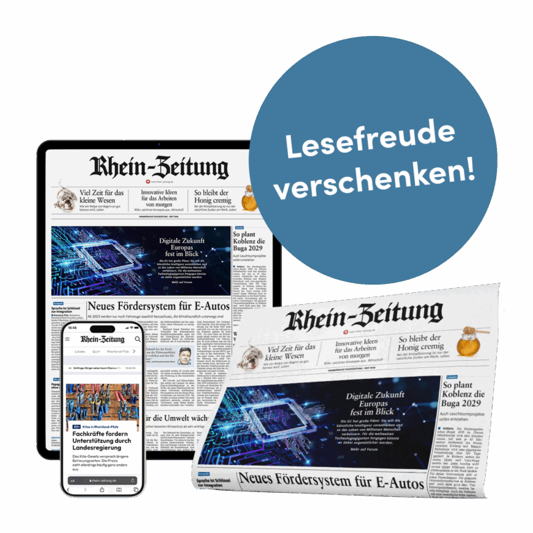 RZ-Komplett Geschenk-Abo: Gedruckte Rhein-Zeitung, Tablet (E-Paper Rhein-Zeitung), Handy (Rhein-Zeitung.de) und Störer: Lesefreude verschenken!