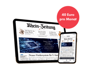 RZ+ Aktion Azubi: Tablet (E-Paper), Handy (rhein-zeitung.de) und Störer: 40 Euro pro Monat!